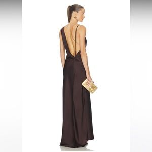 NWOT! NBD Mirella Gown in Chocolate Brown